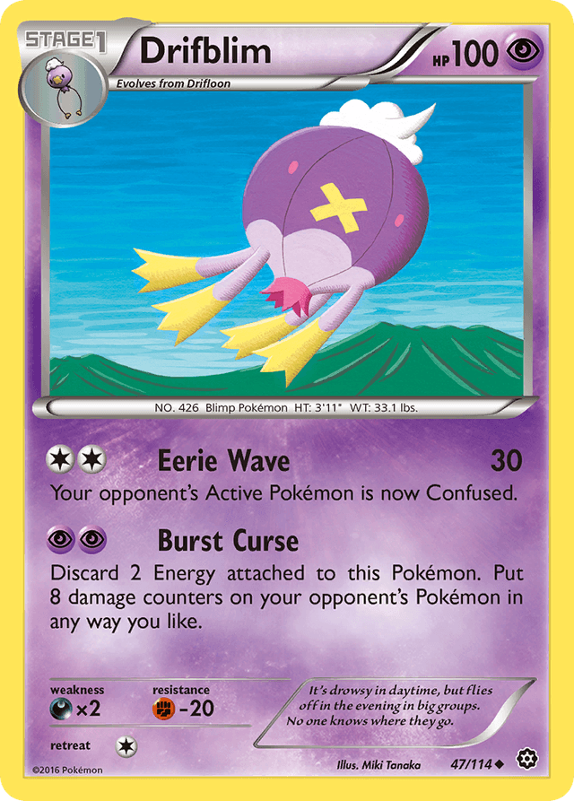 Carta Drifblim 47/114 do set Steam Siege — Pokémon TCG | Bynx
