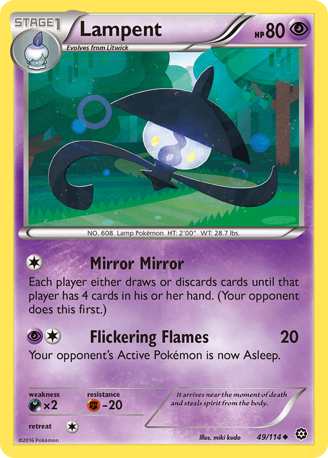 Carta Lampent 49/114 do set Steam Siege — Pokémon TCG | Bynx
