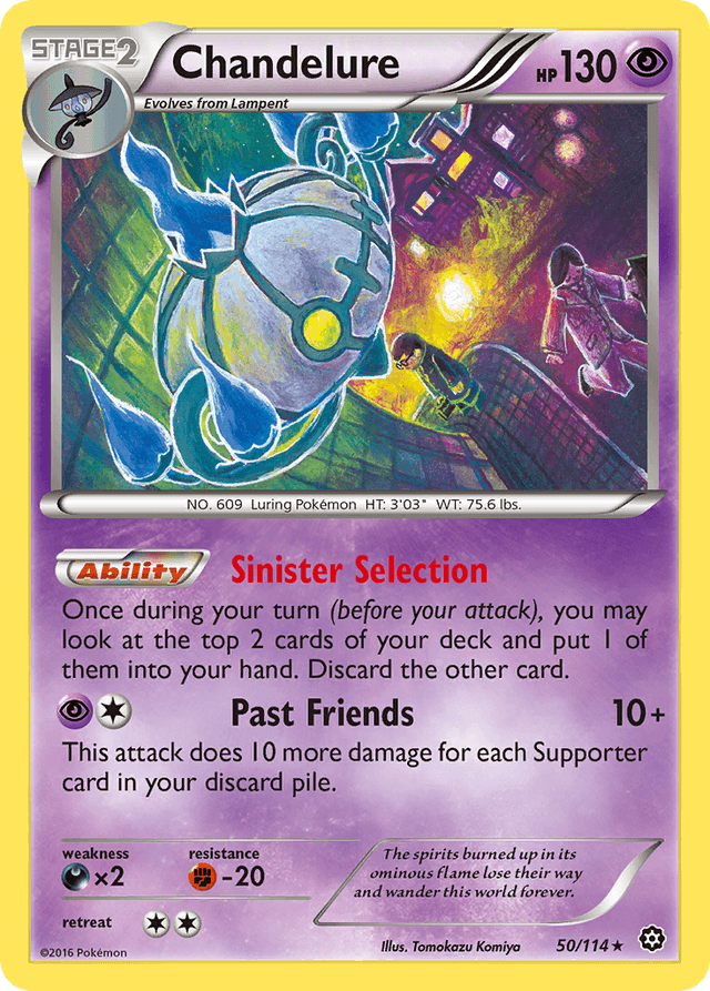 Carta Chandelure 50/114 do set Steam Siege — Pokémon TCG | Bynx