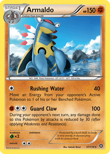 Carta Armaldo 57/114 do set Steam Siege — Pokémon TCG | Bynx