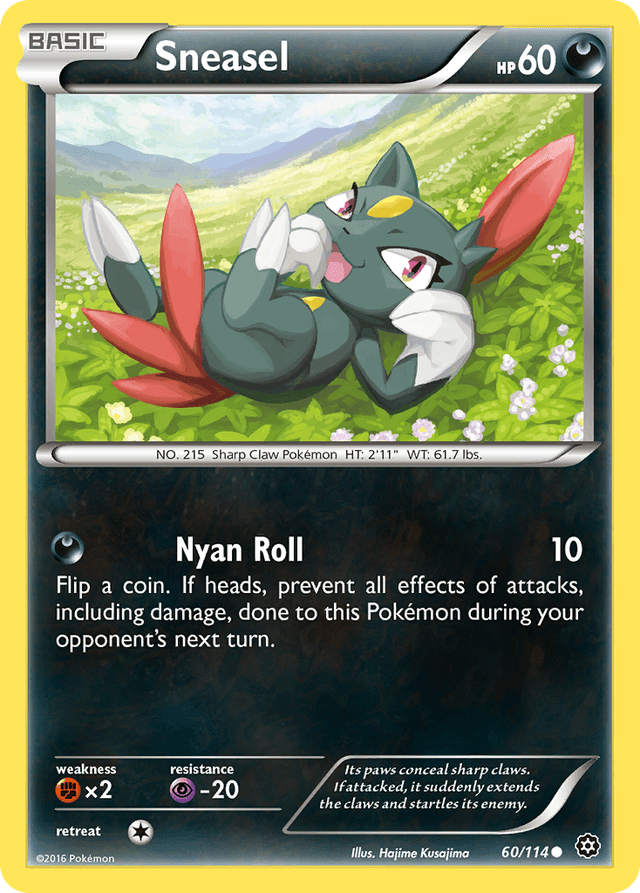 Carta Sneasel 60/114 do set Steam Siege — Pokémon TCG | Bynx