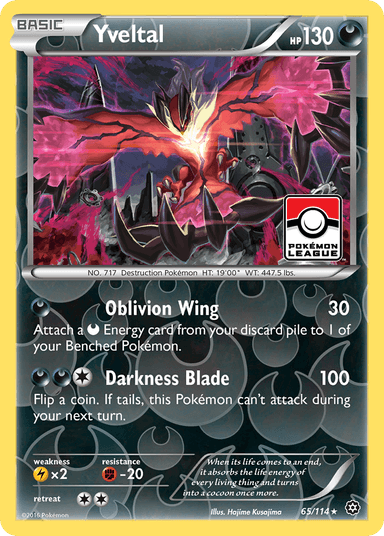 Carta Yveltal 65/114 do set Steam Siege — Pokémon TCG | Bynx