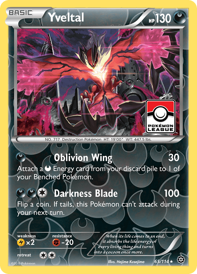 Carta Yveltal 65/114 do set Steam Siege — Pokémon TCG | Bynx