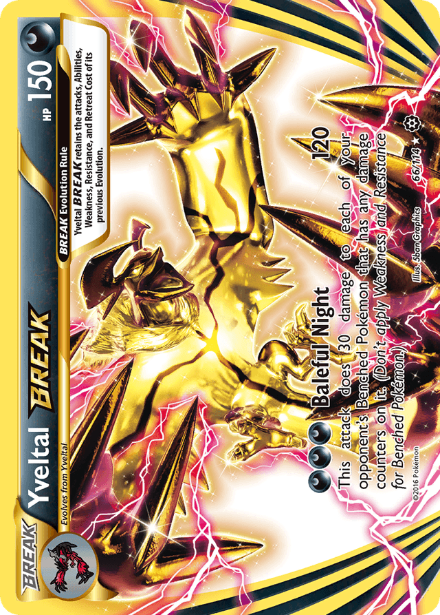 Carta Yveltal BREAK 66/114 do set Steam Siege — Pokémon TCG | Bynx