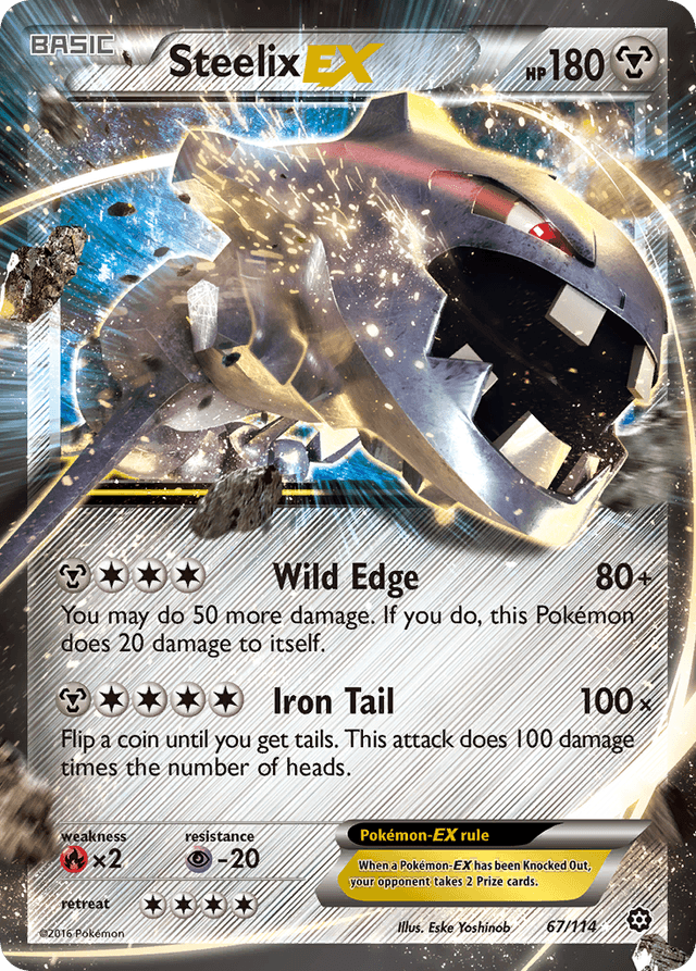 Carta Steelix-EX 67/114 do set Steam Siege — Pokémon TCG | Bynx