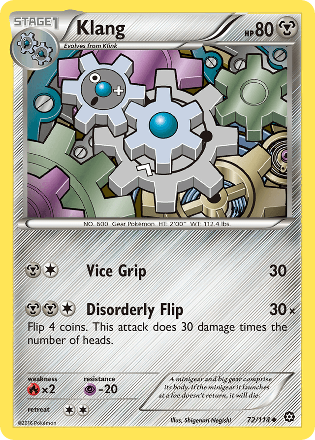 Carta Klang 72/114 do set Steam Siege — Pokémon TCG | Bynx