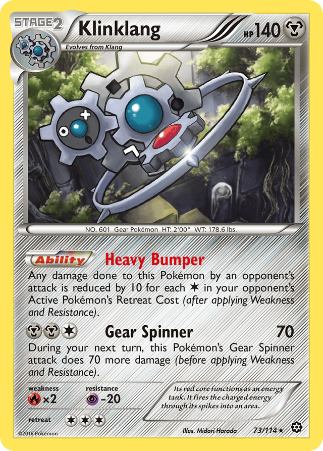 Carta Klinklang 73/114 do set Steam Siege — Pokémon TCG | Bynx