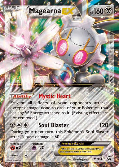 Carta Magearna-EX 75/114 do set Steam Siege — Pokémon TCG | Bynx