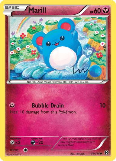 Carta Marill 76/114 do set Steam Siege — Pokémon TCG | Bynx