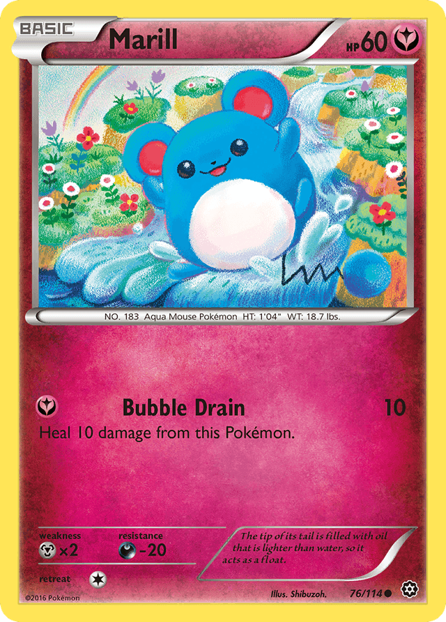 Carta Marill 76/114 do set Steam Siege — Pokémon TCG | Bynx