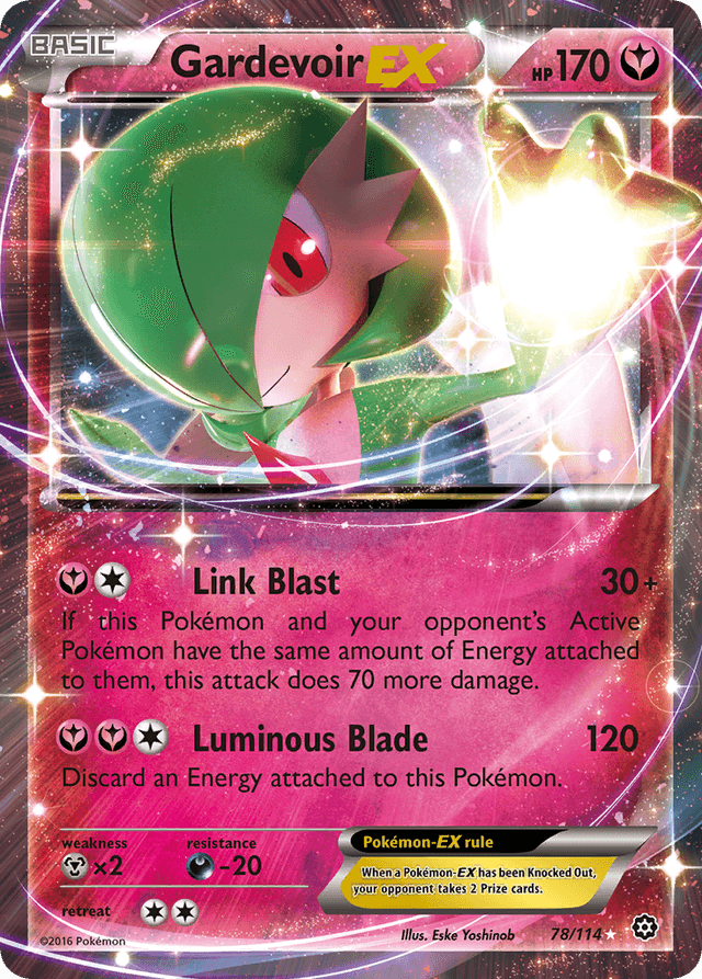 Carta Gardevoir-EX 78/114 do set Steam Siege — Pokémon TCG | Bynx