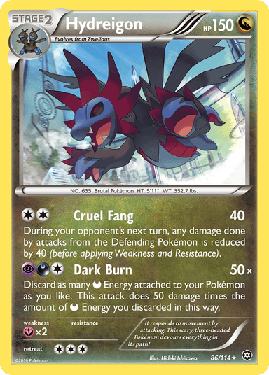 Carta Hydreigon 86/114 do set Steam Siege — Pokémon TCG | Bynx