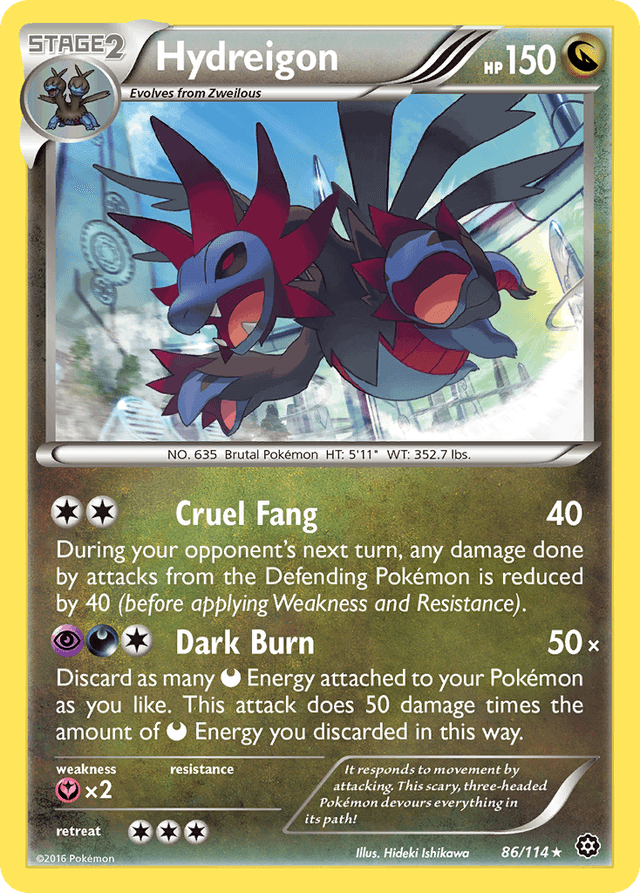 Carta Hydreigon 86/114 do set Steam Siege — Pokémon TCG | Bynx