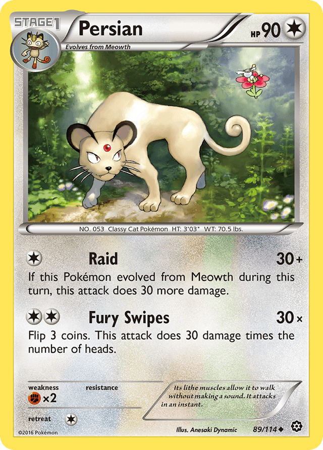 Carta Persian 89/114 do set Steam Siege — Pokémon TCG | Bynx