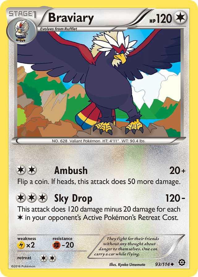 Carta Braviary 93/114 do set Steam Siege — Pokémon TCG | Bynx