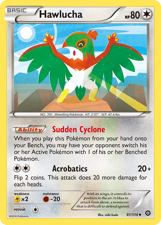 Carta Hawlucha 97/114 do set Steam Siege — Pokémon TCG | Bynx