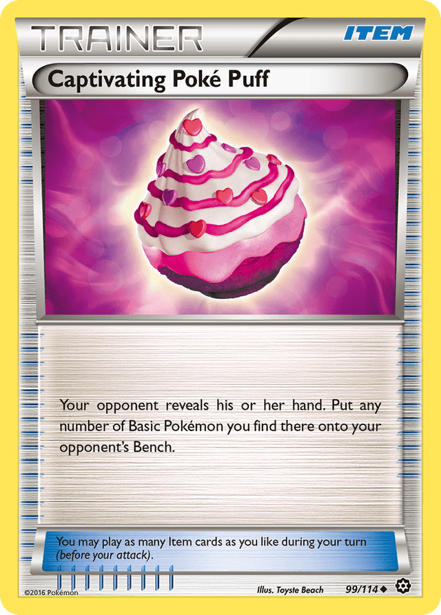 Carta Captivating Poké Puff 99/114 do set Steam Siege — Pokémon TCG | Bynx