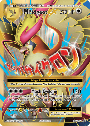 Carta M Pidgeot-EX 105/108 do set Evolutions — Pokémon TCG | Bynx
