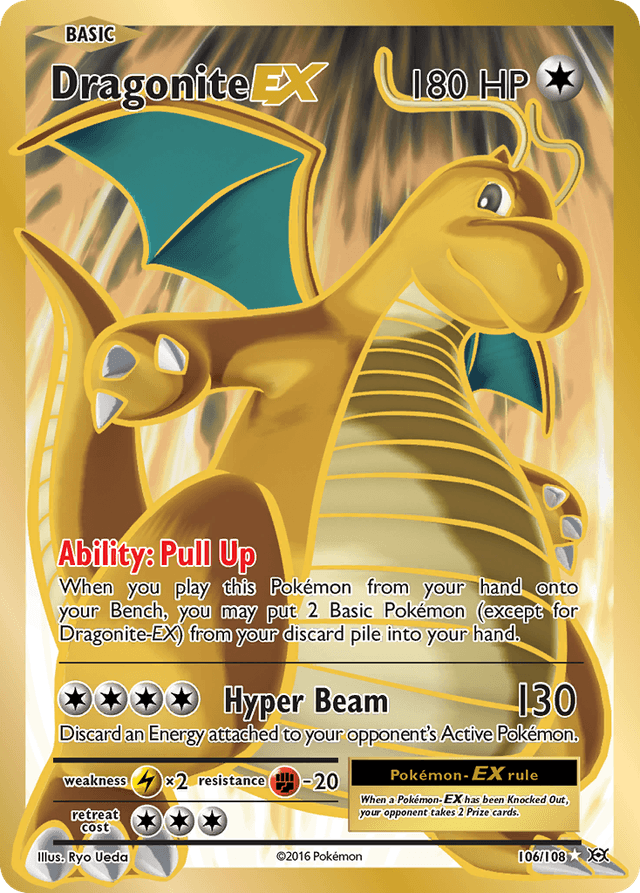 Carta Dragonite-EX 106/108 do set Evolutions — Pokémon TCG | Bynx
