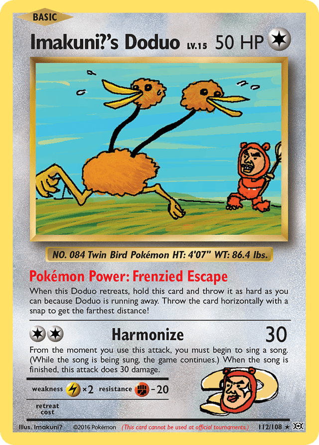 Carta Imakuni?'s Doduo 112/108 do set Evolutions — Pokémon TCG | Bynx