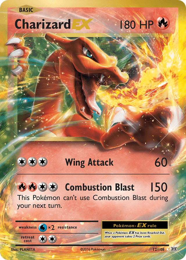 Carta Charizard-EX 12/108 do set Evolutions — Pokémon TCG | Bynx
