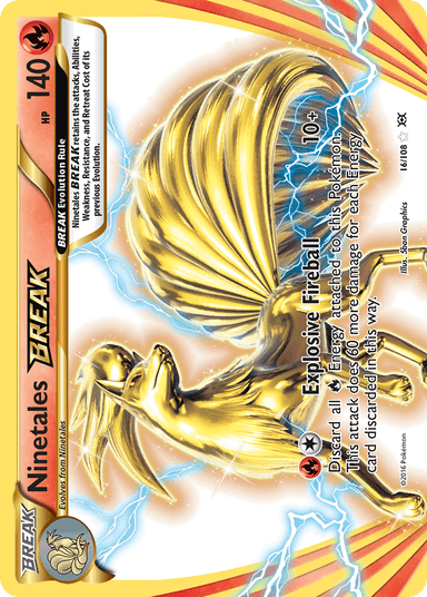 Carta Ninetales BREAK 16/108 do set Evolutions — Pokémon TCG | Bynx