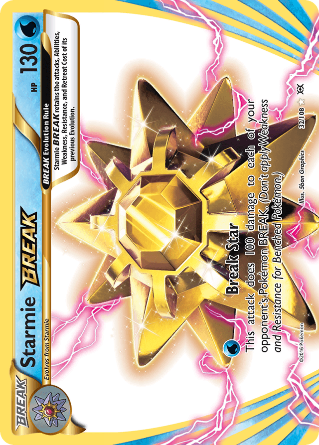 Carta Starmie BREAK 32/108 do set Evolutions — Pokémon TCG | Bynx