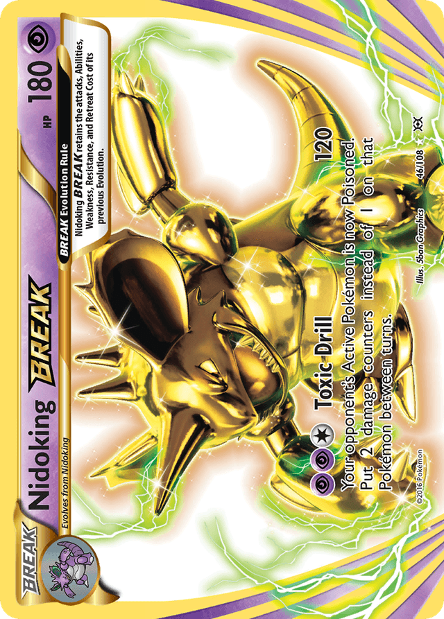 Carta Nidoking BREAK 46/108 do set Evolutions — Pokémon TCG | Bynx
