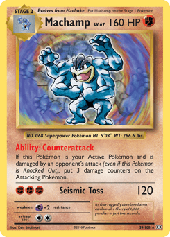 Machamp 59/108 — Evoluções