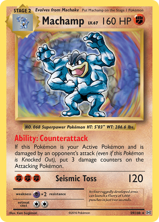 Carta Machamp 59/108 do set Evolutions — Pokémon TCG | Bynx