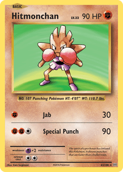 Hitmonchan 62/108 — Evoluções