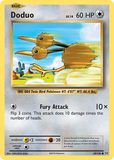 Carta Doduo 69/108 do set Evolutions — Pokémon TCG | Bynx