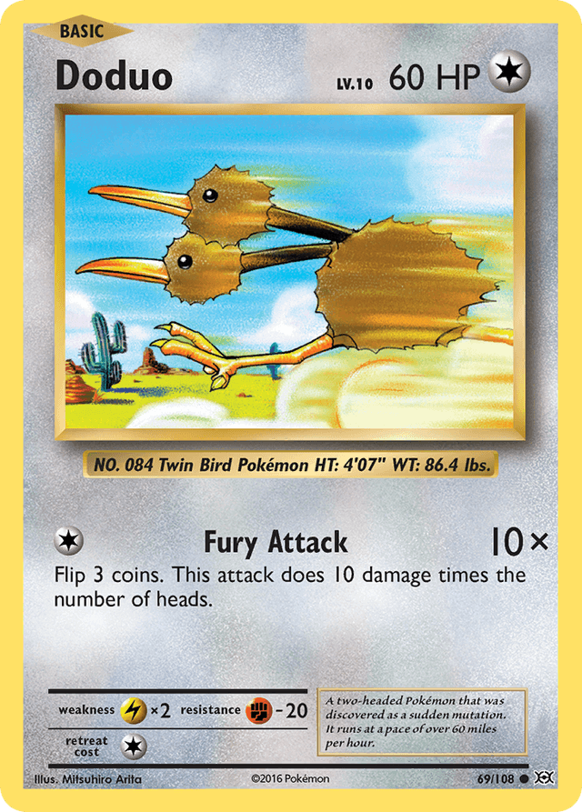 Carta Doduo 69/108 do set Evolutions — Pokémon TCG | Bynx