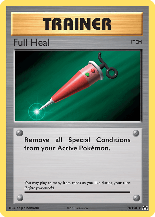 Carta Full Heal 78/108 do set Evolutions — Pokémon TCG | Bynx