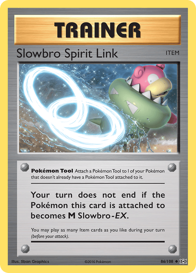Carta Slowbro Spirit Link 86/108 do set Evolutions — Pokémon TCG | Bynx