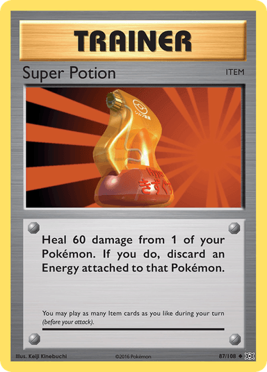 Carta Super Potion 87/108 do set Evolutions — Pokémon TCG | Bynx