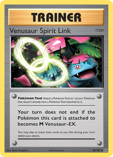 Carta Venusaur Spirit Link 89/108 do set Evolutions — Pokémon TCG | Bynx