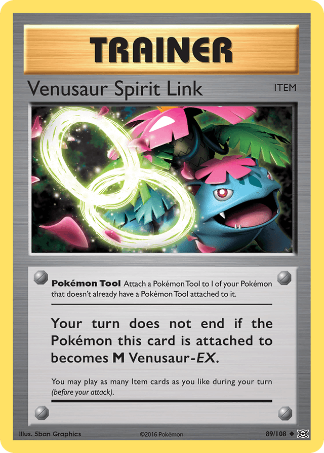 Carta Venusaur Spirit Link 89/108 do set Evolutions — Pokémon TCG | Bynx