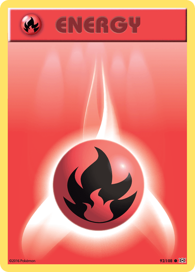 Carta Fire Energy 92/108 do set Evolutions — Pokémon TCG | Bynx