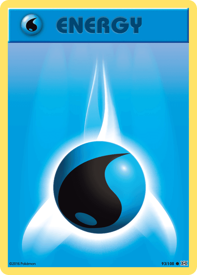 Carta Water Energy 93/108 do set Evolutions — Pokémon TCG | Bynx