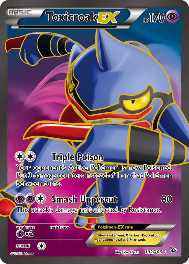 Carta Toxicroak-EX 102/106 do set Flashfire — Pokémon TCG | Bynx