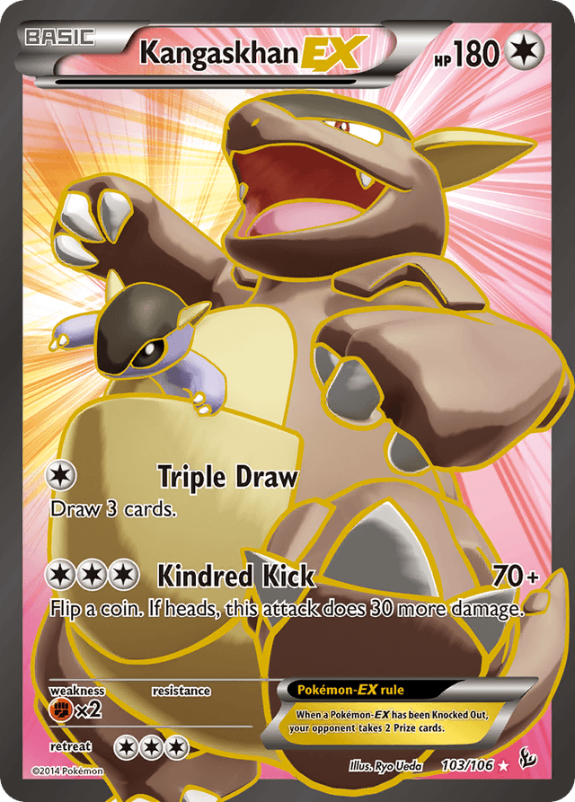 Carta Kangaskhan-EX 103/106 do set Flashfire — Pokémon TCG | Bynx