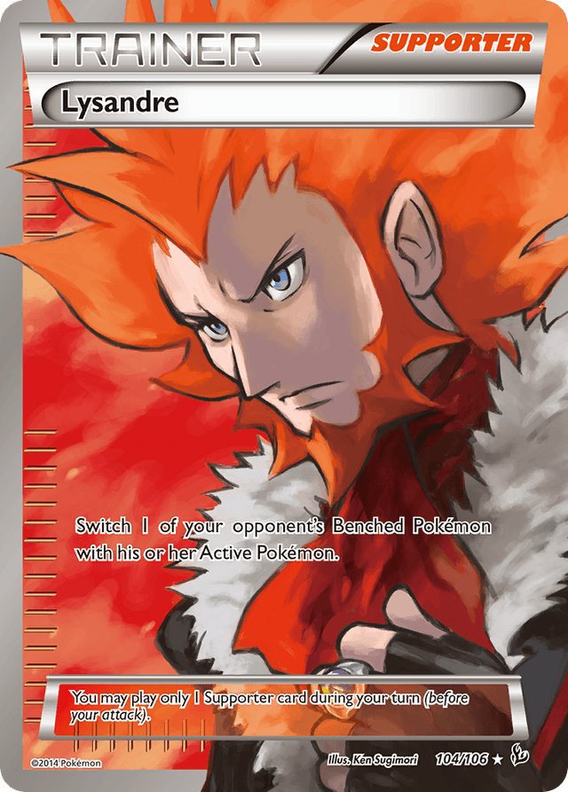 Carta Lysandre 104/106 do set Flashfire — Pokémon TCG | Bynx