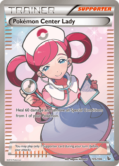 Pokémon Center Lady 105/106 — Flashfire