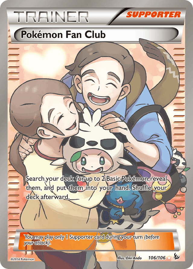 Carta Pokémon Fan Club 106/106 do set Flashfire — Pokémon TCG | Bynx