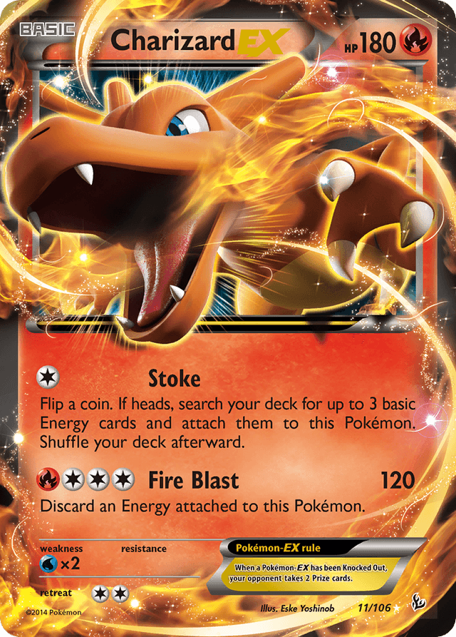 Carta Charizard-EX 11/106 do set Flashfire — Pokémon TCG | Bynx