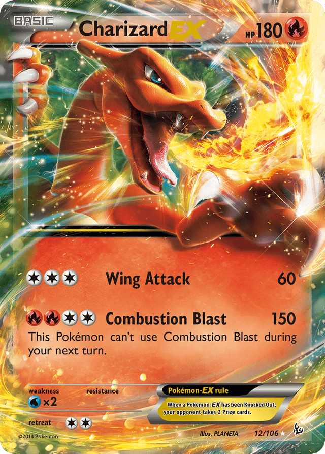 Carta Charizard-EX 12/106 do set Flashfire — Pokémon TCG | Bynx