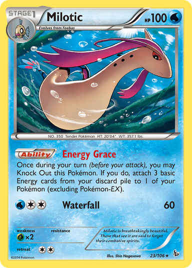 Carta Milotic 23/106 do set Flashfire — Pokémon TCG | Bynx