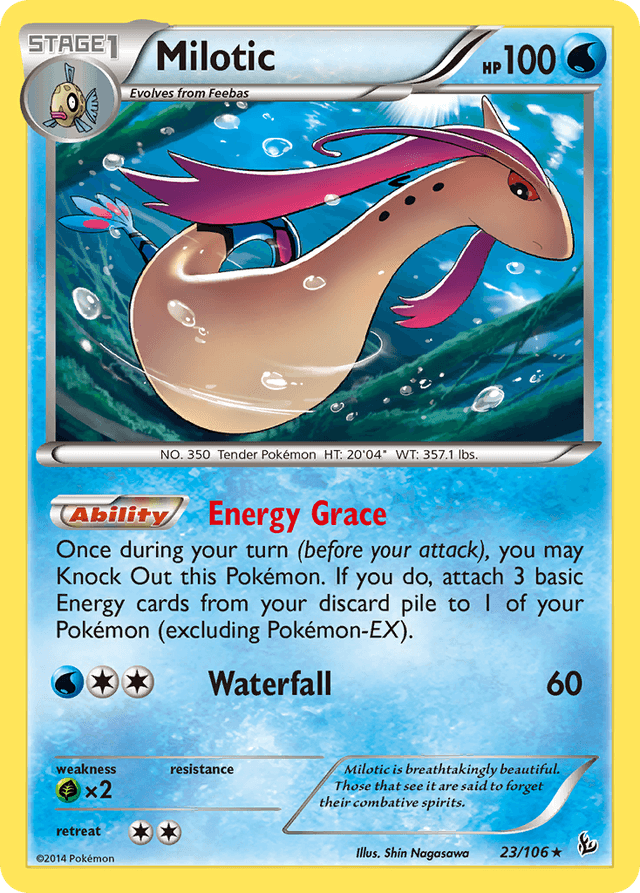 Carta Milotic 23/106 do set Flashfire — Pokémon TCG | Bynx
