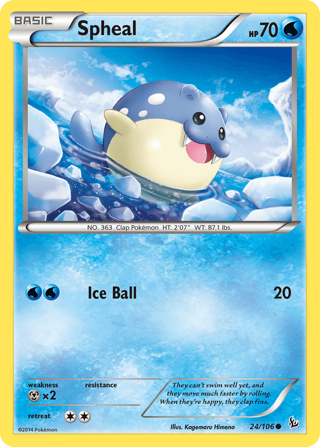 Carta Spheal 24/106 do set Flashfire — Pokémon TCG | Bynx